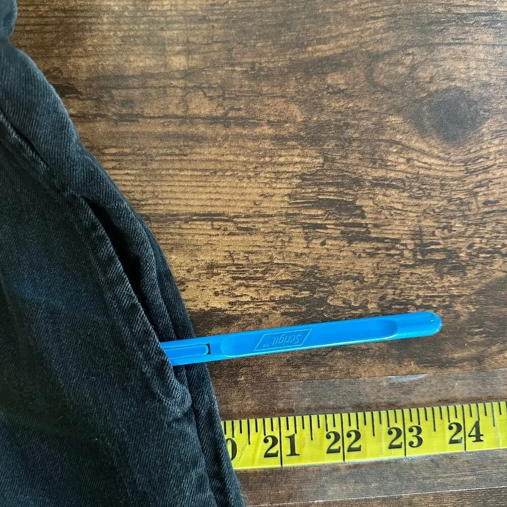 Old Navy 100 Cotton Smocked Back Wide Leg Ankle Jumpsuit Large Black EUC Boho - Picture 8 of 13